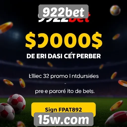 Ofertas e promoções disponíveis na 922bet